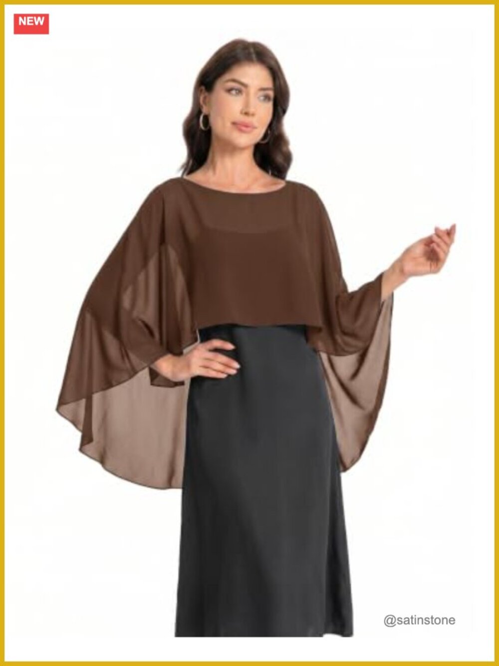 Chiffon Shawl Wrap Cape for Evening Dress Wedding Formal